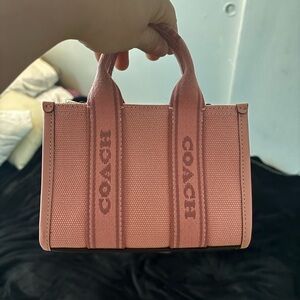 Coach Pink Mini Bag with Structured Design